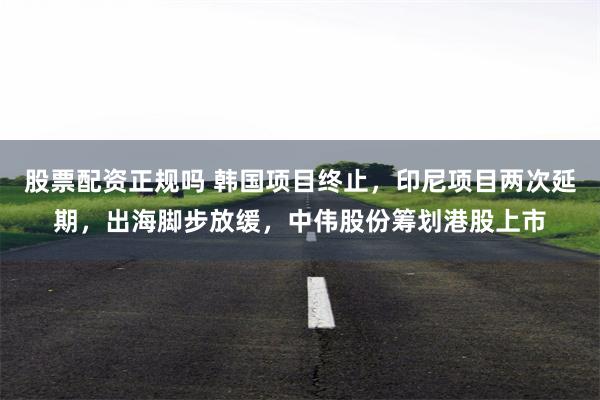 股票配资正规吗 韩国项目终止，印尼项目两次延期，出海脚步放缓，中伟股份筹划港股上市